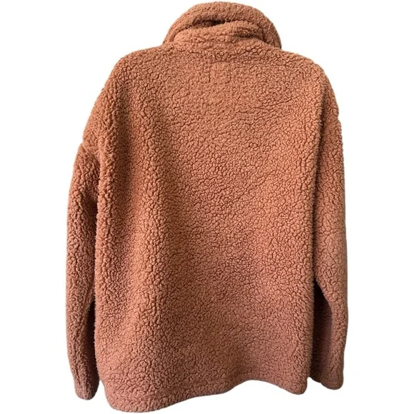 Billabong Cozy Days Sherpa Jacket Toffee Small - Picture 6 of 7